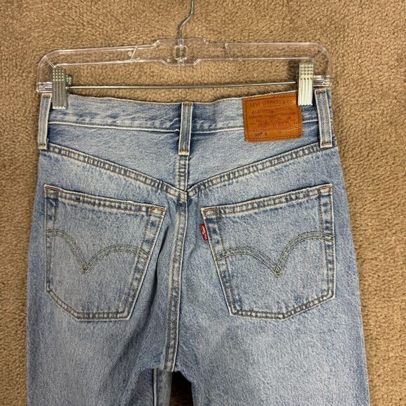 Levi's 501 Skinny Jeans Womens Size 24 Can't Touch This Distressed Button Fly - Picture 10 of 16